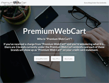 Tablet Screenshot of premiumwebcart.com